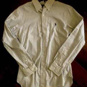 Men’s Ralph Lauren Slim Fit Yellow/Blue Plaid - M